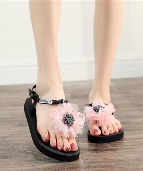 Comfy Splicing Flip Flops Sandals Purple