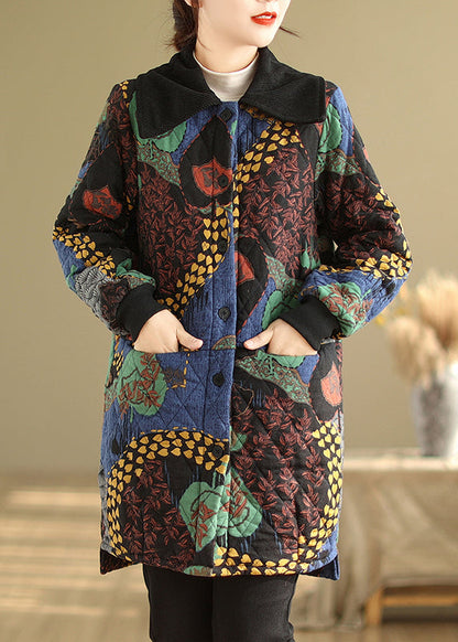 Pockets Thick Warm Fine Cotton Filled Coat Winter