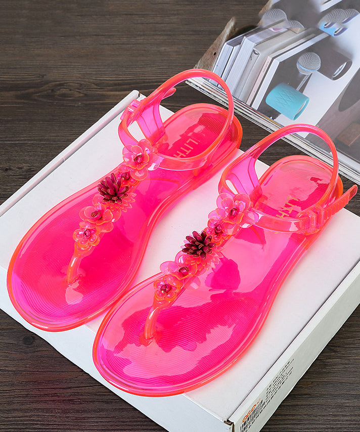 Green Splicing Beach Flip Flops Sandals