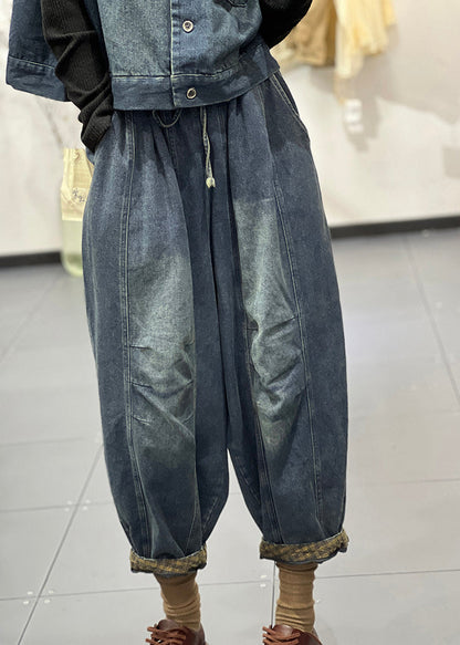 Boutique Blue Vest and Pants Denim Two Piece Set Clothing Fall