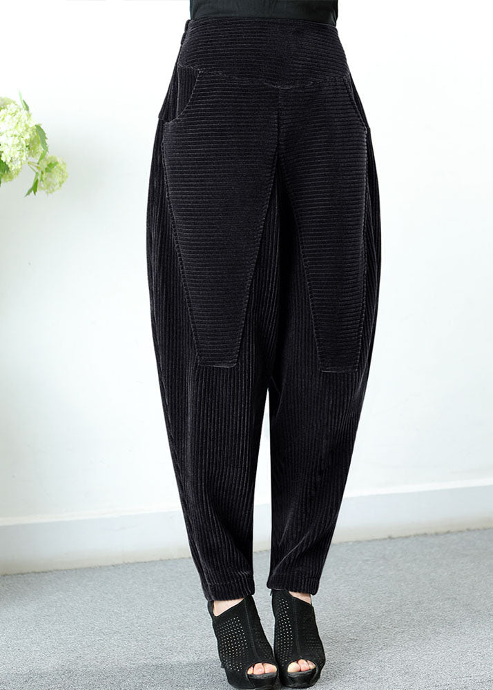 Boutique Chocolate High Waist Pockets Winter Pants
