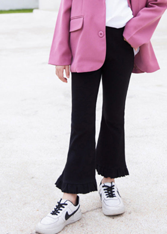 Boutique Purple Ruffled Flared Pants