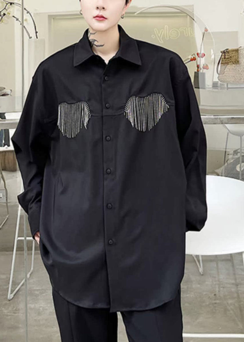 Boutique White Peter Pan Collar Cotton Shirt Long Sleeve