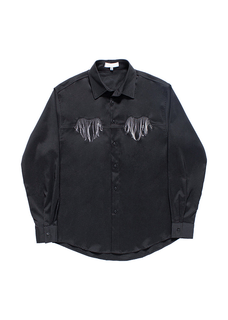 Boutique White Peter Pan Collar Cotton Shirt Long Sleeve