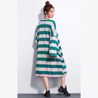 Brand Dress Striped Dresses Long Shirt