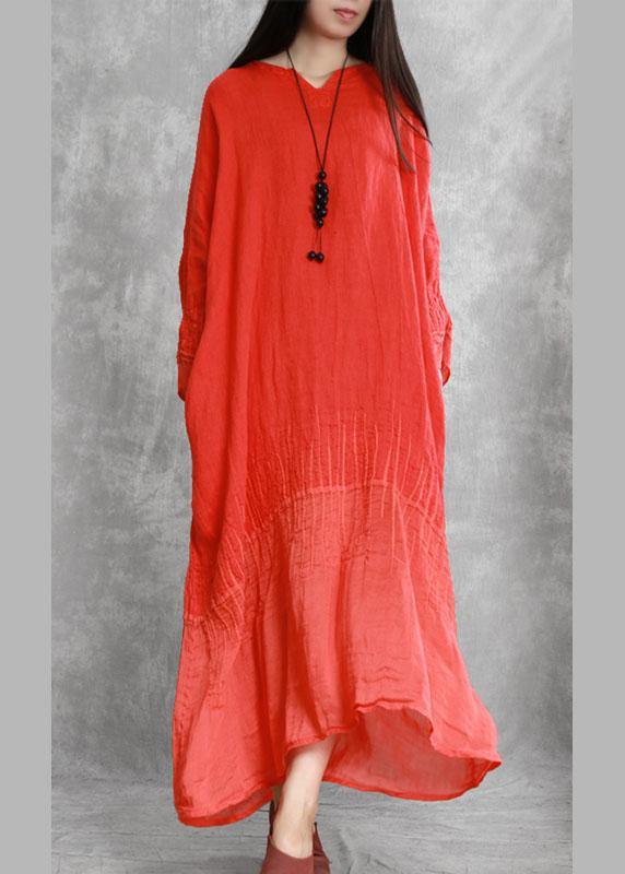 Brand Set Dress Retro Chocolate Long Skirt New Loose Robe