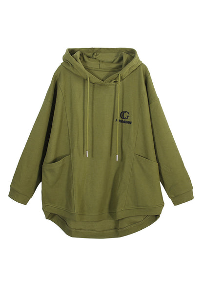 Casual Black Alphabet Graphic Drawstring Hooded Sweatshirt Fall