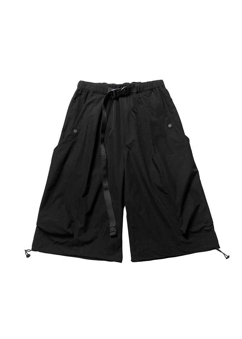 Black Elastic Waist Crop Pants