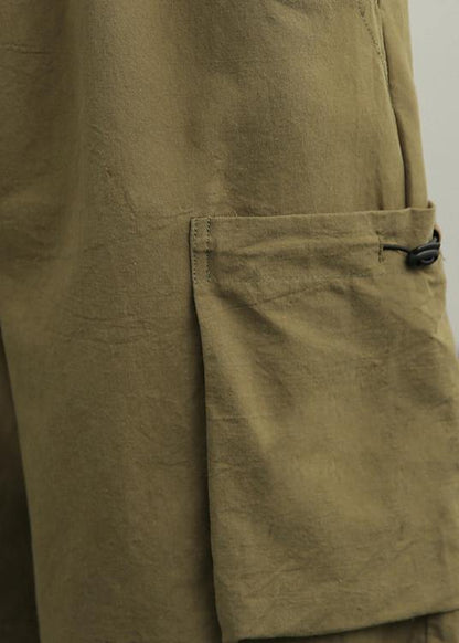 Green High Waist Hot Pants Summer