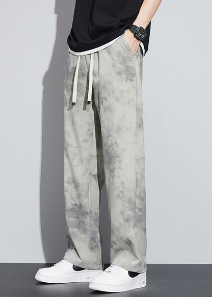 Khaki Pocketsprint Ice Silk Pants Summer