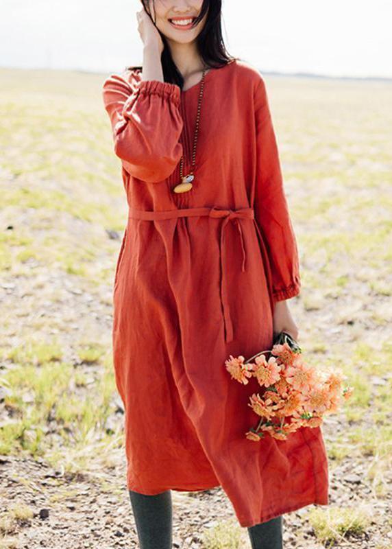 Loose Female Spring Lacing Dress