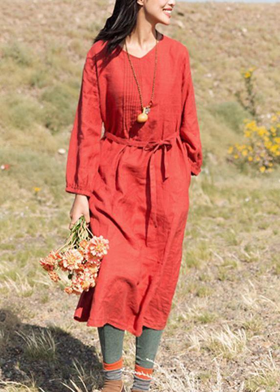 Loose Female Spring Lacing Dress