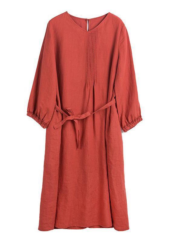 Loose Female Spring Lacing Dress