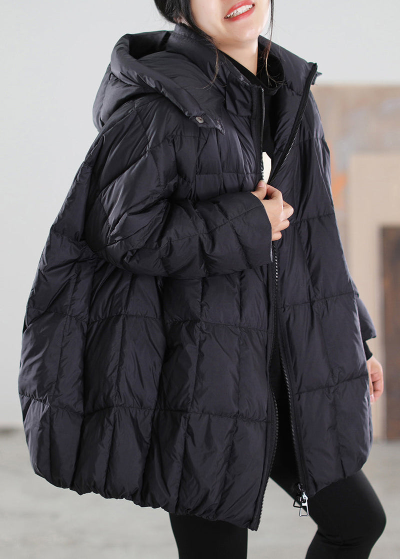 Red Zippered Button Removable Duck Down Coat Winter