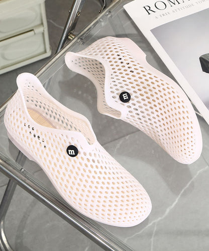 Versatile Yellow Hollow Out Walking Sandals