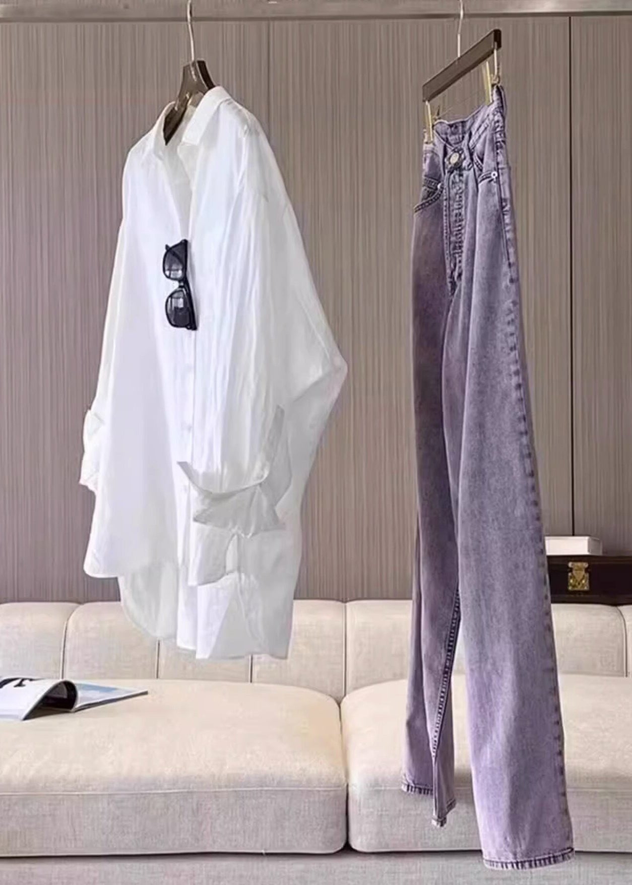 Casual White Oversized Cotton Shirts Spring