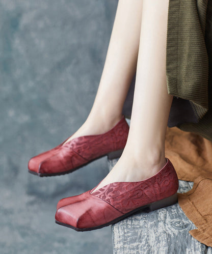 Yellow Splicing Flats Flat Shoes for