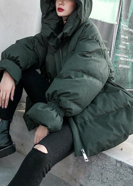 Green Parkas for Oversize Down Jacket Winter Hooded Winter Coats