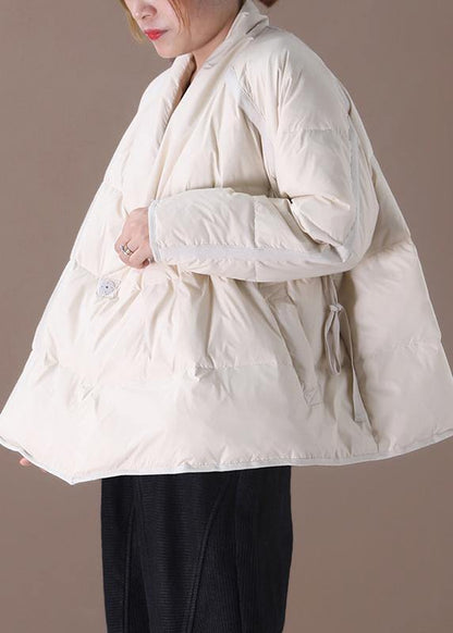 Oversize Down Jacket Winter Overcoat Black Stand Collar Thick Duck Down Coat