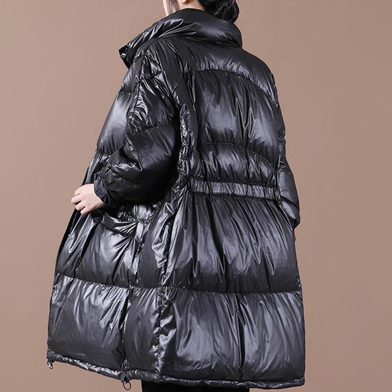 Snow Jackets Outwear Black Stand Collar Thick Warm Winter Coat
