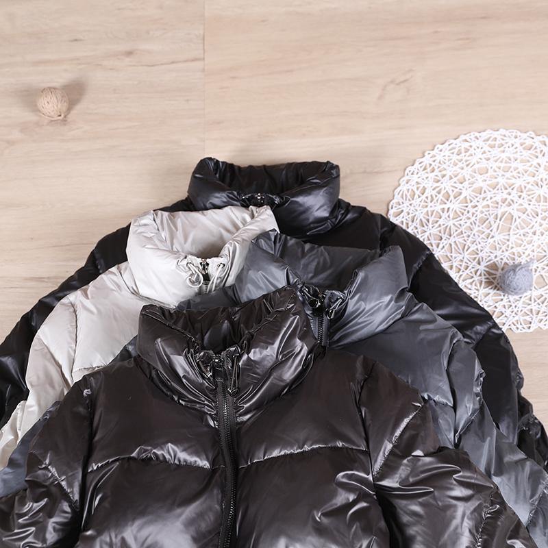 Snow Jackets Outwear Black Stand Collar Thick Warm Winter Coat