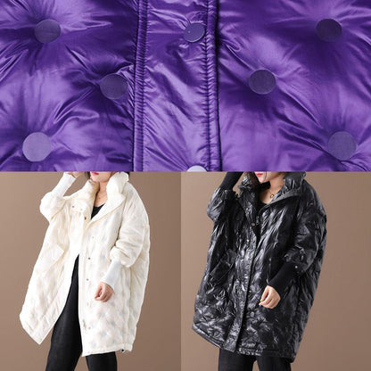 Winter Jacket Winter Coats Beige Stand Collar Zippered Down Jacket Woman