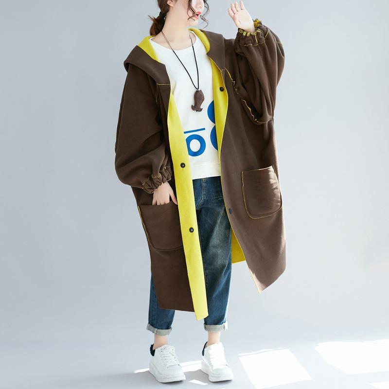 Yellow Parka Hooded Two Ways to Wearwinter Jacket Low High Design Winter Coats