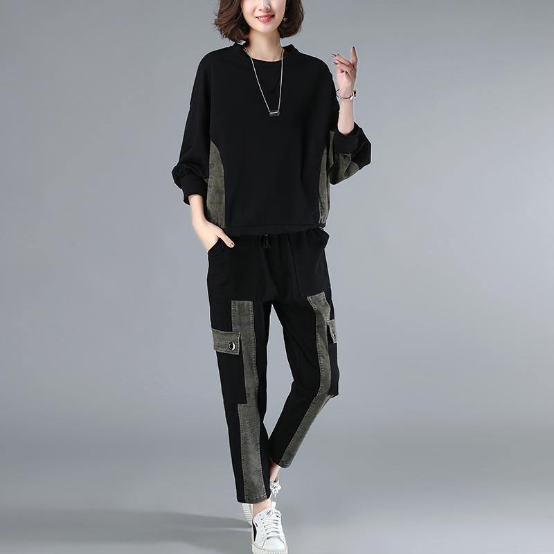 Suit New Loose Size Black Suit