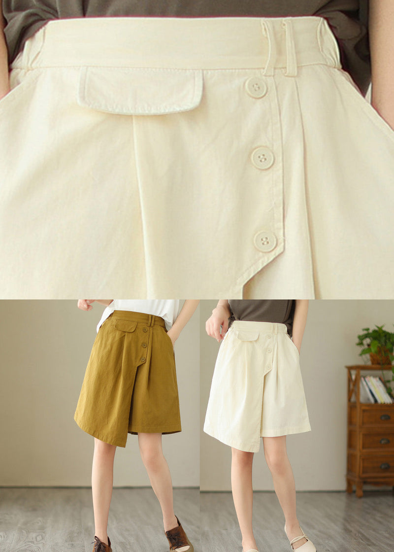 Apricot High Waist Cozy Shorts Summer