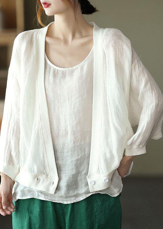 Chic Green Loose Retro V Neck Fall Blouses Long Sleeve