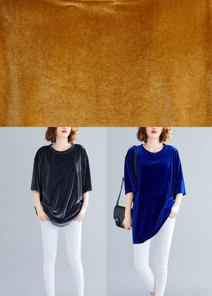 Grey Loose Spring Half Sleeve Tee