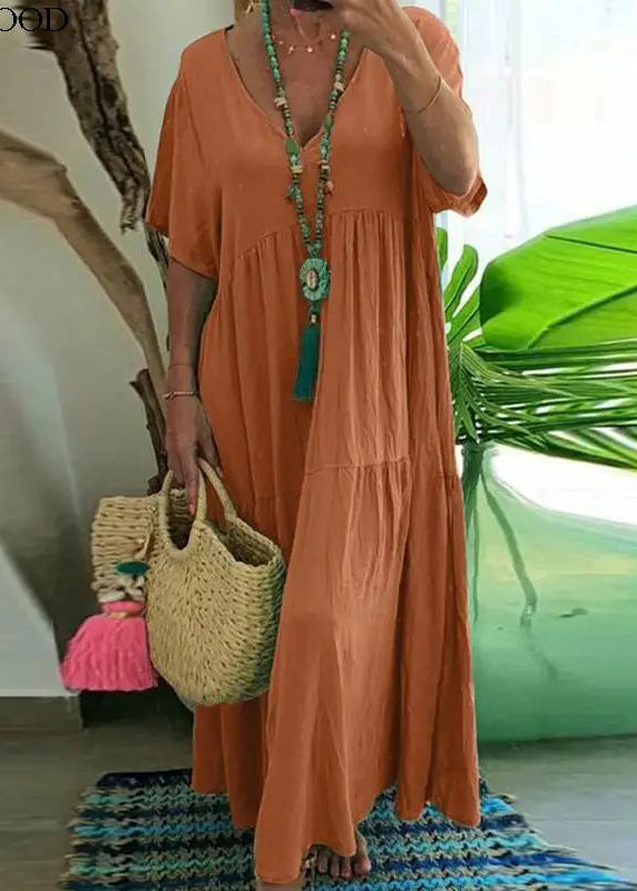 Lake Green Oversized Patchwork Cotton Beach Dress Summer