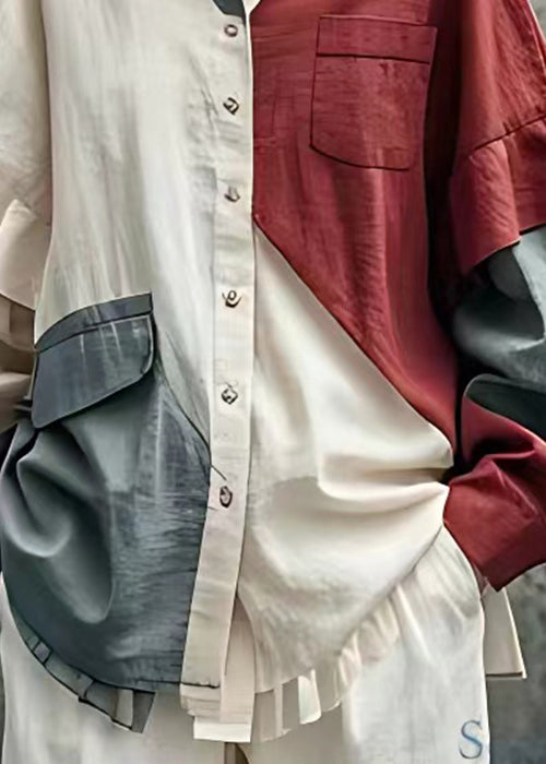 White Peter Pan Collar Button Cotton Shirt Fall