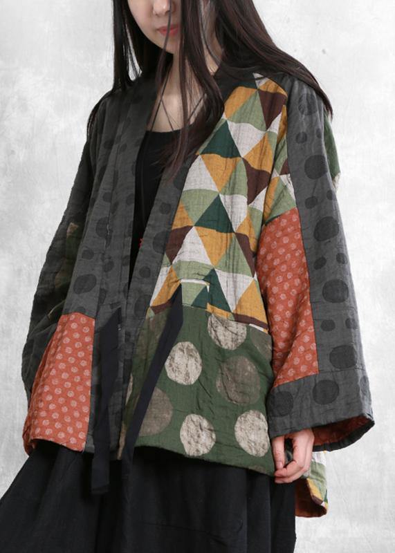 Fine Crane Coats Sleeve V Neck Trumpet Sleeves Fall Jackets
