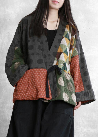 Fine Crane Coats Sleeve V Neck Trumpet Sleeves Fall Jackets
