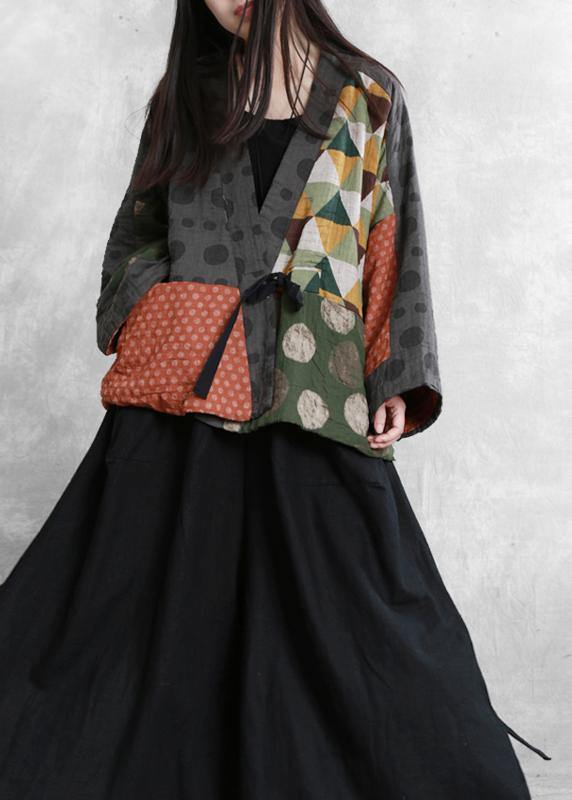 Fine Crane Coats Sleeve V Neck Trumpet Sleeves Fall Jackets