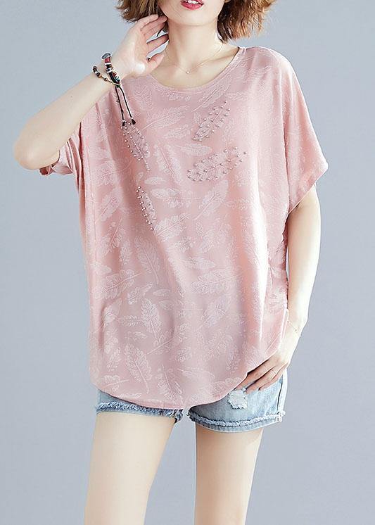 O Neck Blended Tunic Top Tunic Tops Pink Tops Summer