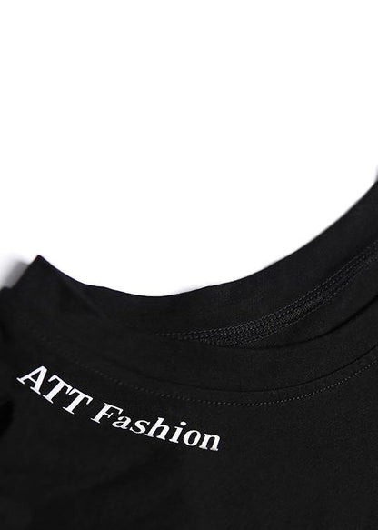 O Neck Cotton Box Top Ideas Black Top Summer