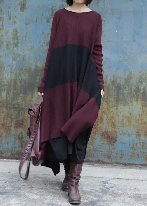 Christmas Side Open Sweater Low High Design Weather Quotes Red Daily Sweater Dress