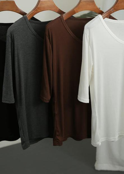 Classy Chocolate Skinny Cotton Summer Tees
