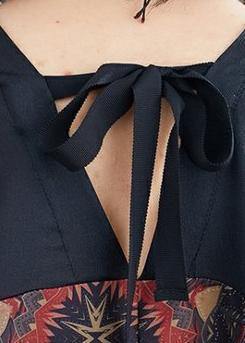Classy Cotton Tunics V Neck Patchwork Art Summer Dresses