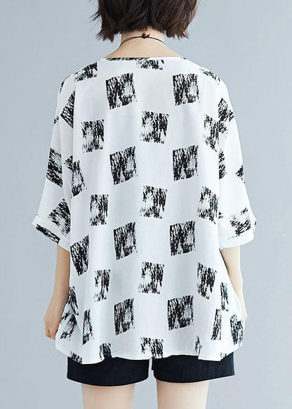 Classy Prints Cotton Tunic Pattern Cotton White Blouse Summer
