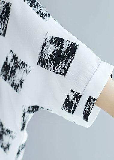 Classy Prints Cotton Tunic Pattern Cotton White Blouse Summer