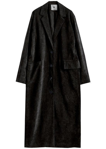 Classy Red Tunic Pattern Work Outfits Notched Collar Winter Coats