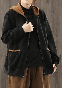 Classy Yellow Trench Coat Wardrobes Hooded Zippered Jackets