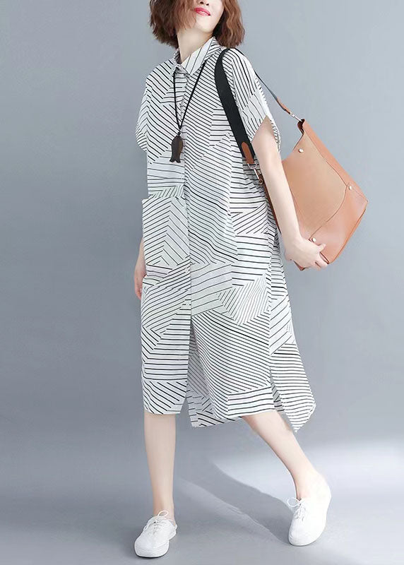 Classy Black Chiffon Clothes Work Stand Collar Summer Dress