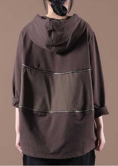 Club Chocolate Zippered Pullover Streetwear