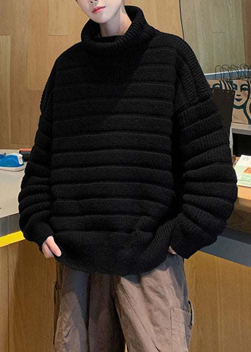 Coffee Knit Pullover Sweaters Turtleneck Winter