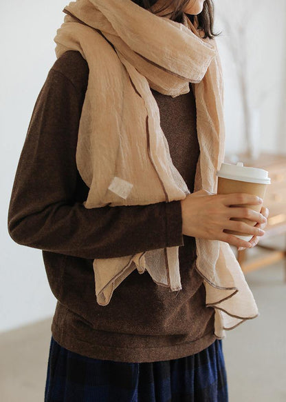 Comfy Chocolate Clothes for High Neck Knitted Blouse