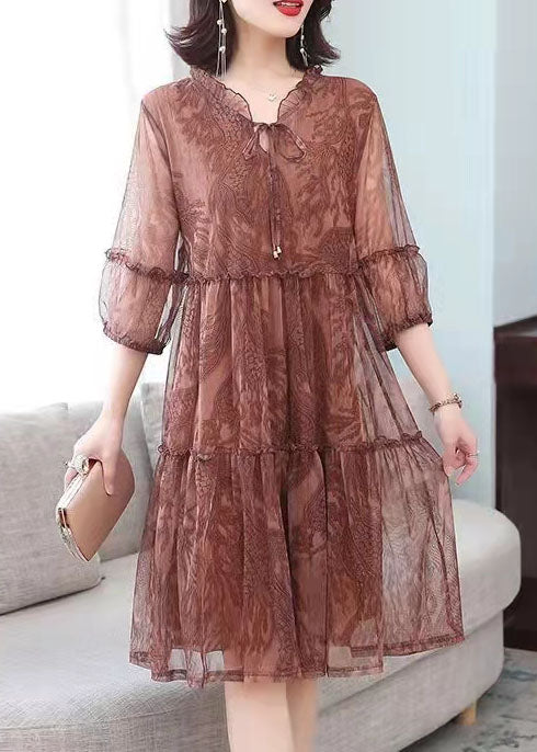Comfy Green Embroideried Patchwork Spring Two-piece Set Half Sleeve